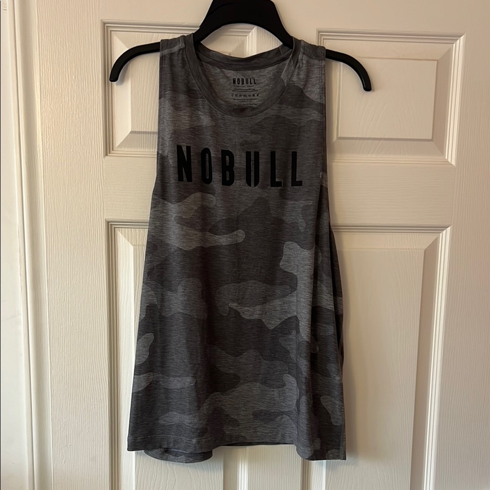 Women’s NOBULL Gray Camo High Neck Tank